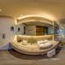 Holiday Inn XI'an High-Tech Central By IHG bathroom with double vanity, mirror, and glass-enclosed shower in Xi'an