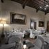 Villa Casagrande Resort E Spa dining room in Figline Valdarno with set tables and exposed beam ceiling
