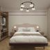 Hotel Taormina in Bardolino guest room with bed, wardrobe, and floor-to-ceiling curtains