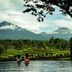 Ijen Resort & villas, Banyuwangi: infinity pool overlooking lush rice terraces and misty mountains