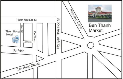 Thien Hong Guesthouse - Ho Chi Minh City - Map