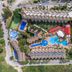 Aerial view of Zafiro Tropic in Alcúdia with pools, sun terraces, and landscaped grounds