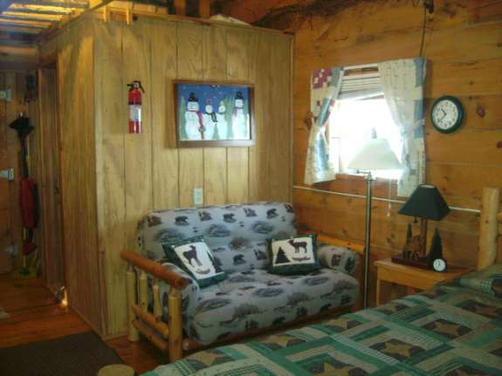 Grapevine Log Cabins - Sparta - Bedroom
