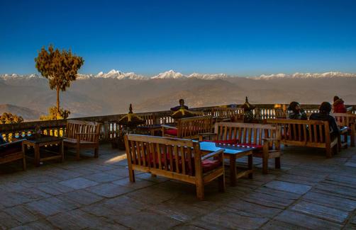 Peaceful Cottage & Cafe du Mont - Nagarkot - Patio