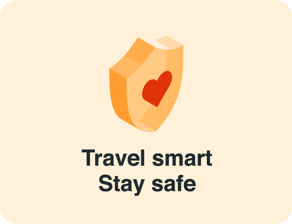 KAYAK Travel Smart Stay Safe badge
