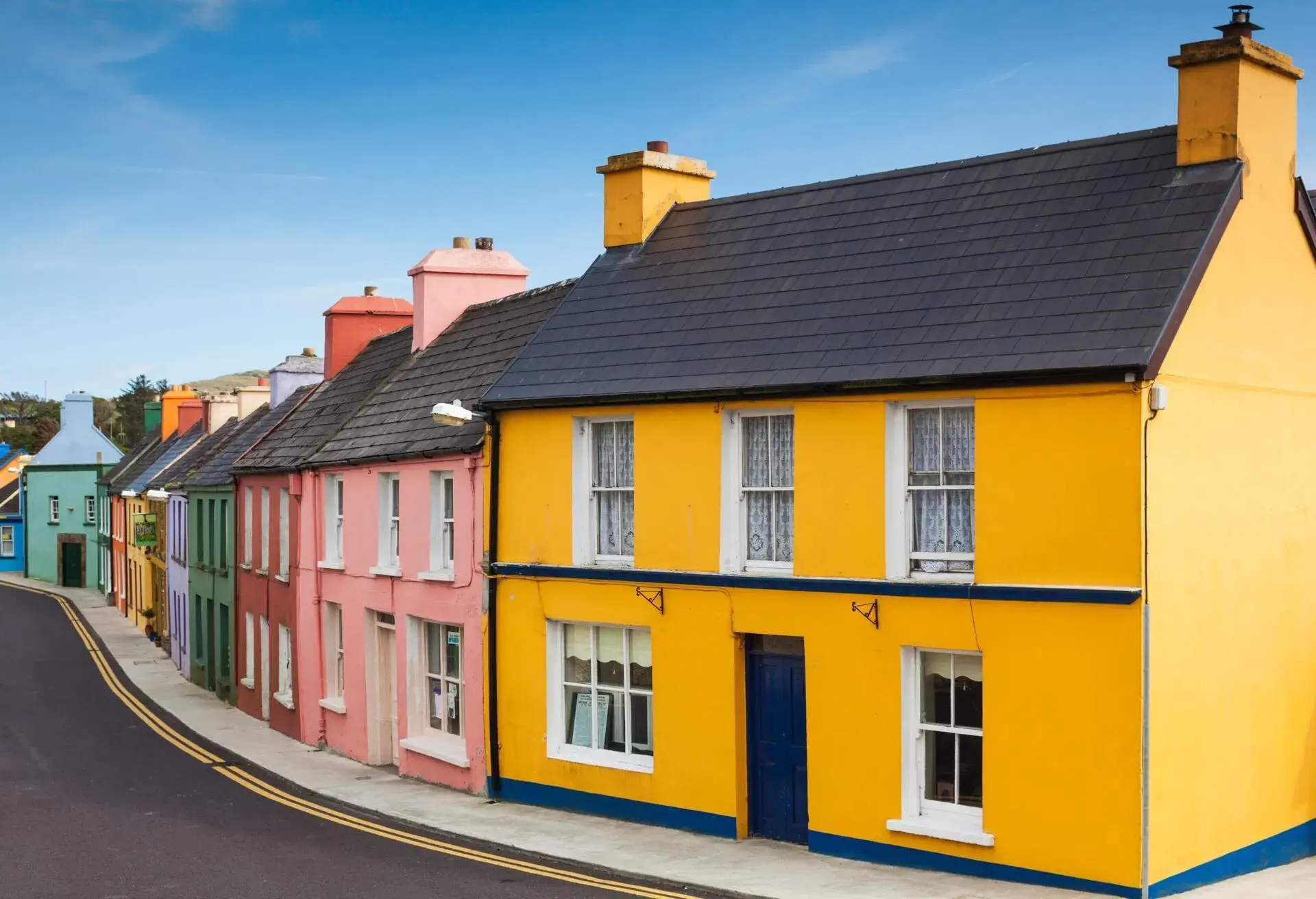 Colourful houses in Cork