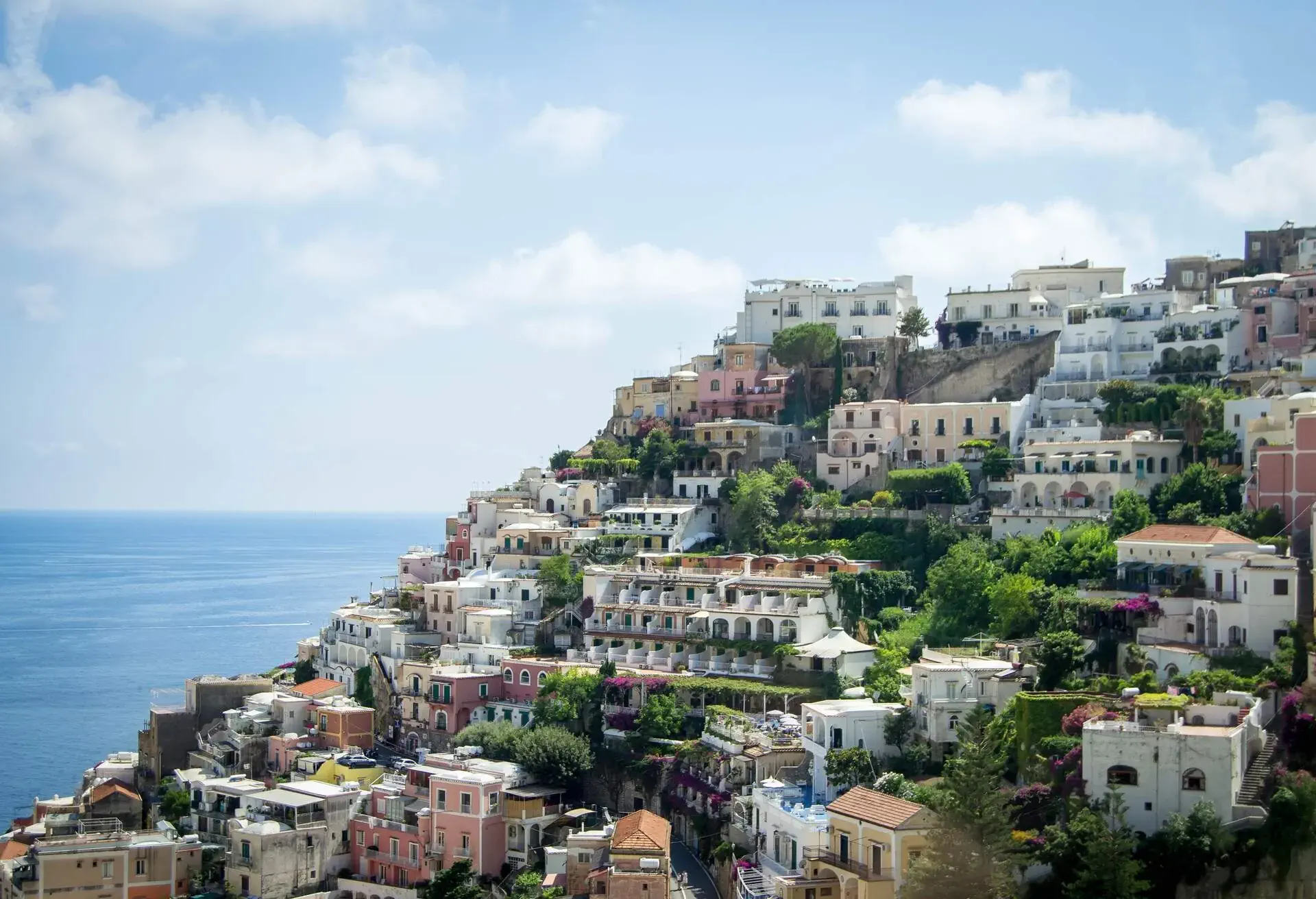 View of a beautiful hill, on the Amalfi Coast, Italy