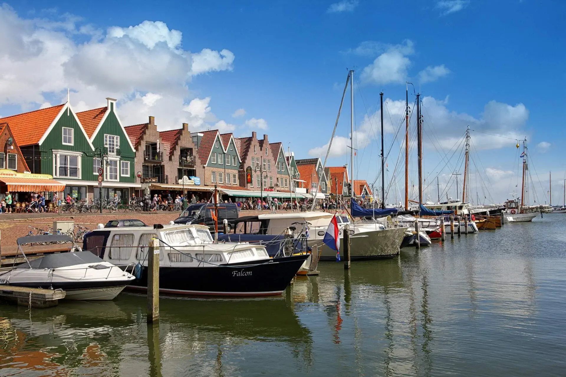 View of an harbor in the Netherlands