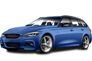 hybrid blue car