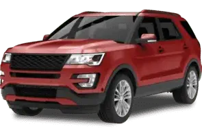 SUV mid-size red