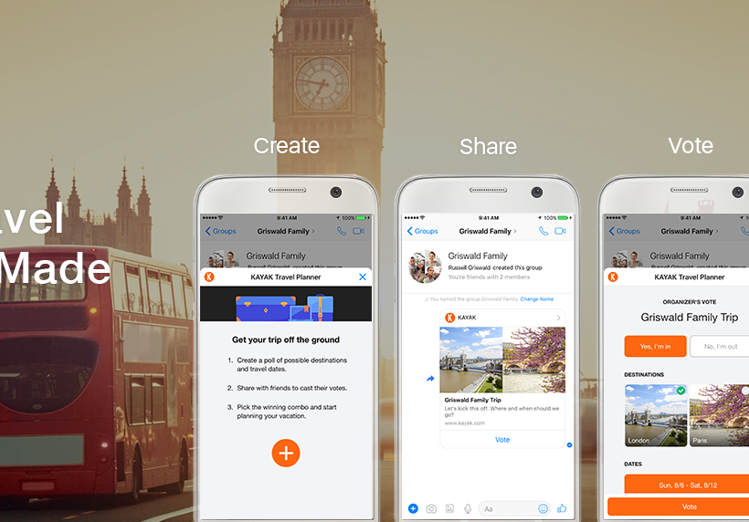KAYAK Travel Planner