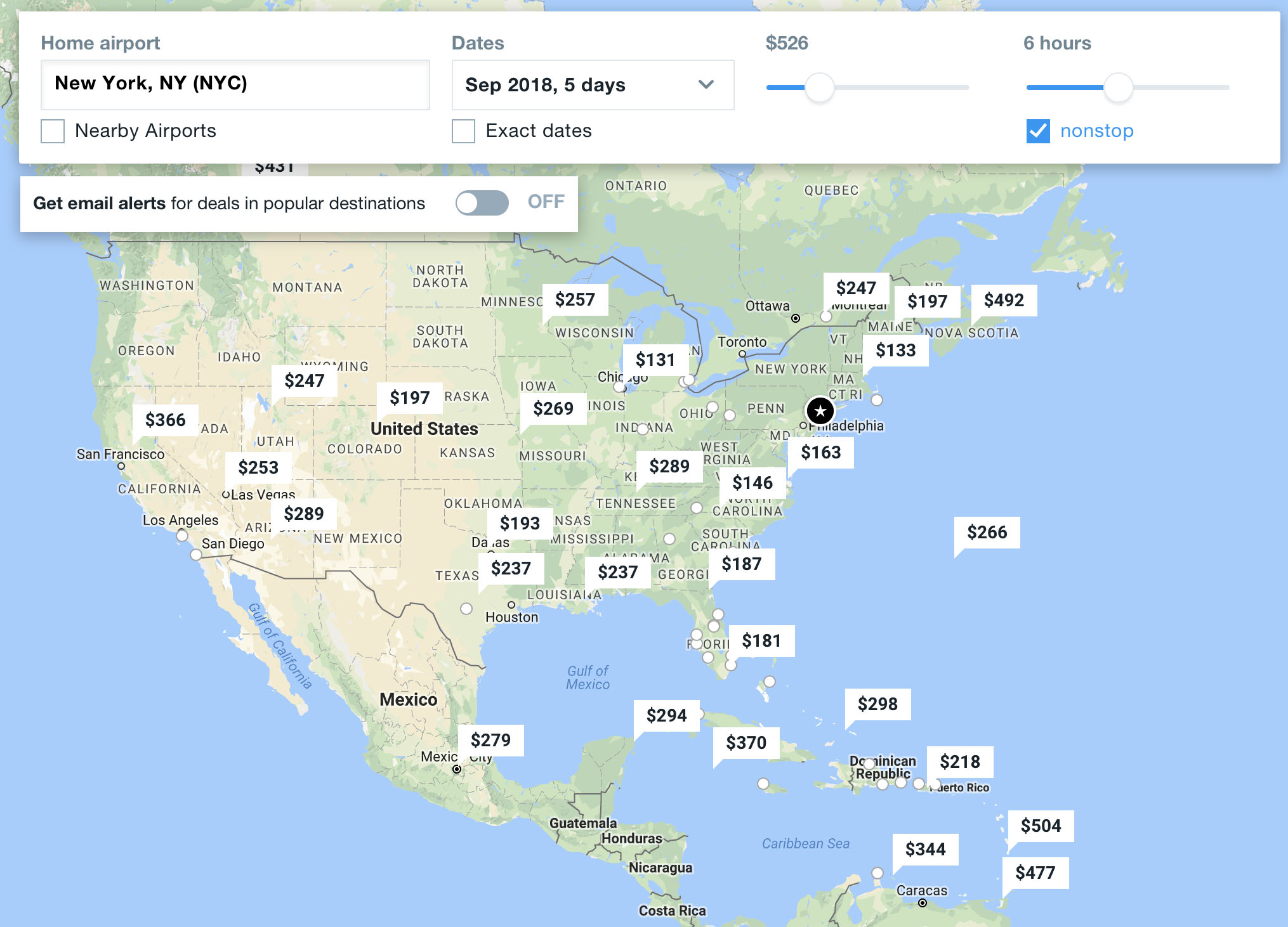Kayak Cheap Flights Map Where To Fly On Your Budget: Kayak Explore - Travel Hacker Blog