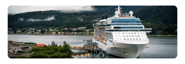 cruise ship on water