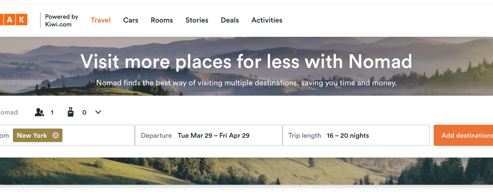 Plan multicity travel with Trip Builder KAYAK