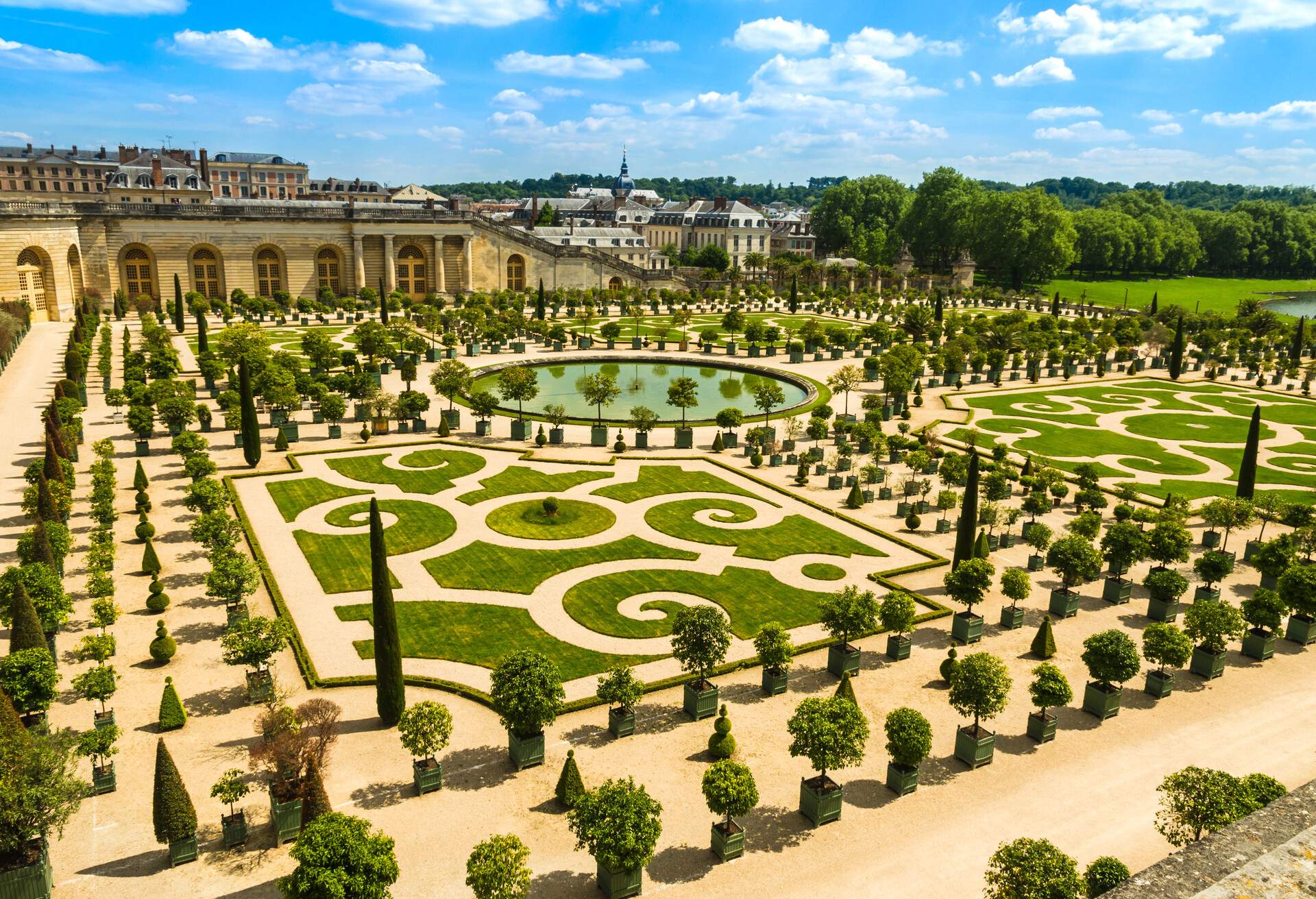 Versailles, France: Gardens of the Versailles Palace near Paris, France