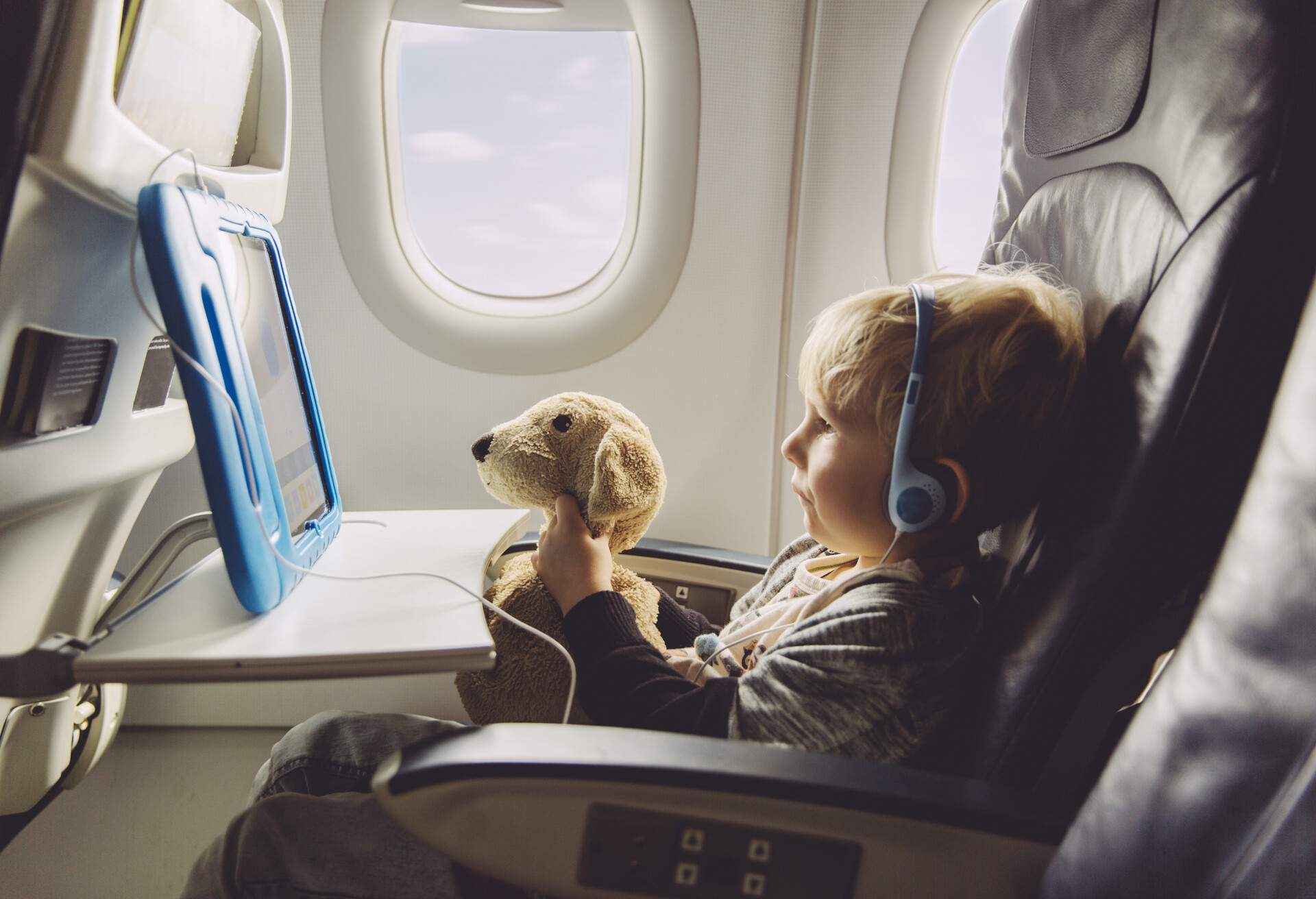 Child, Airplane.