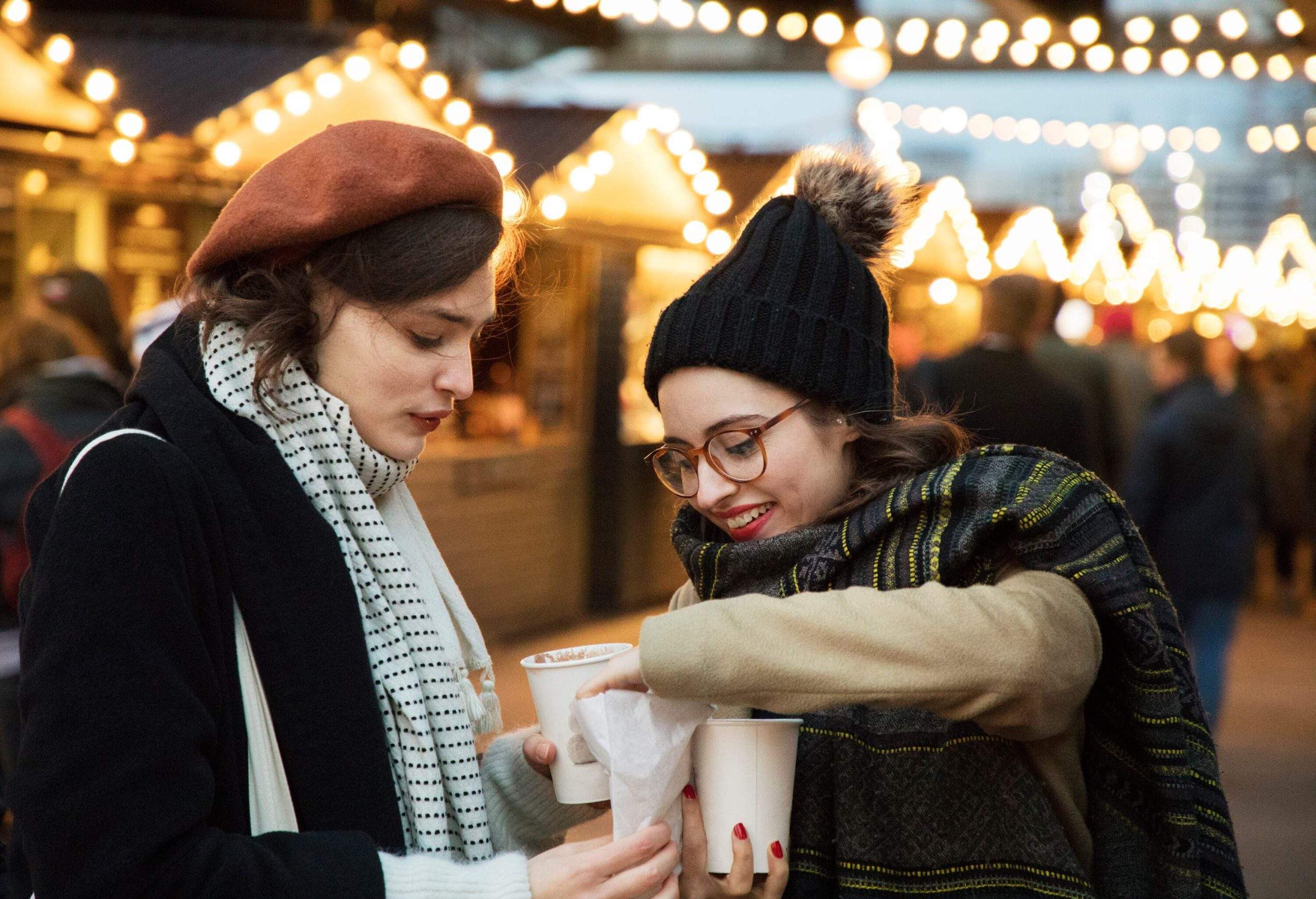 Christmas market, London, UK.