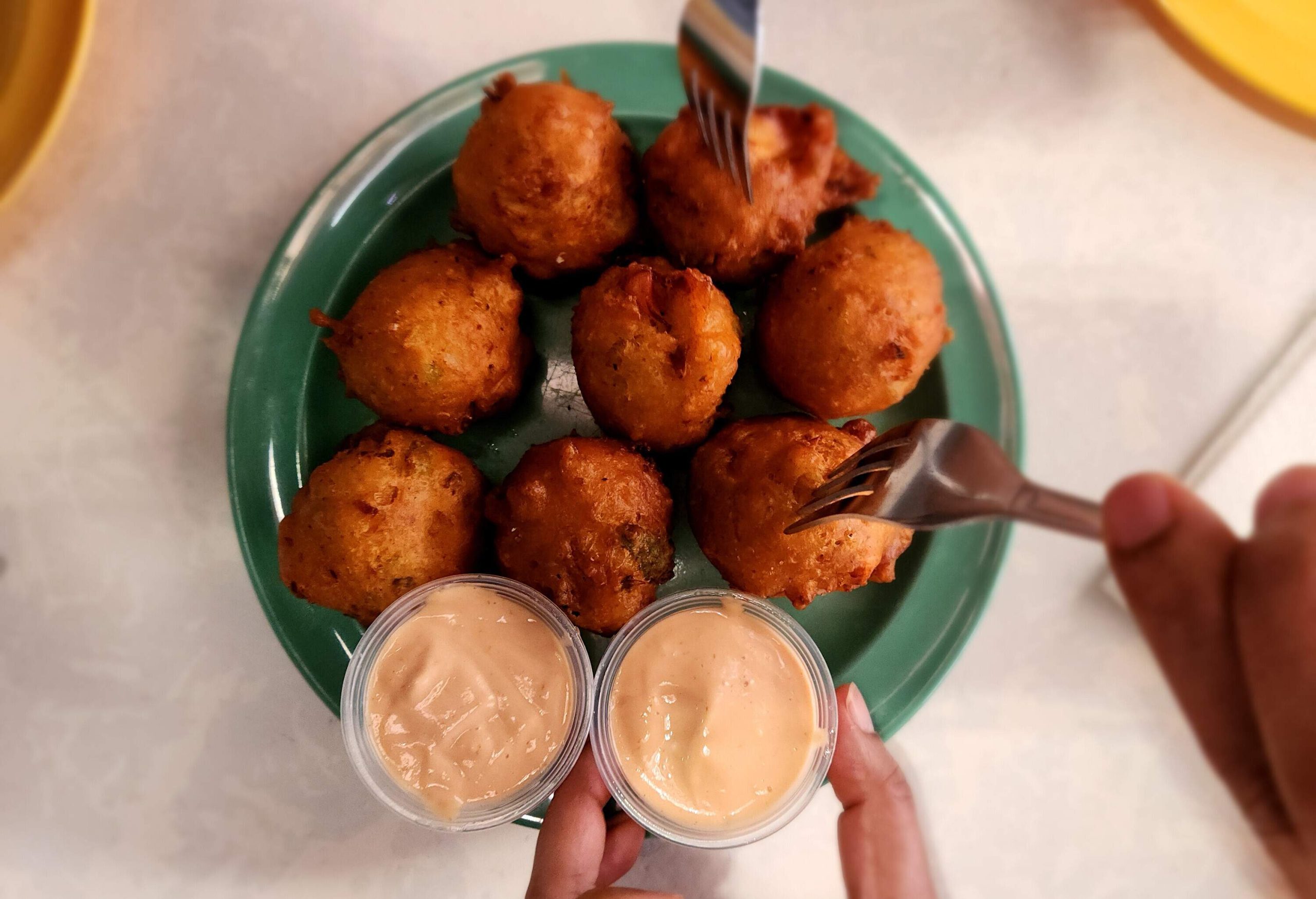 Conch fritters. The national dish of Bahamas.