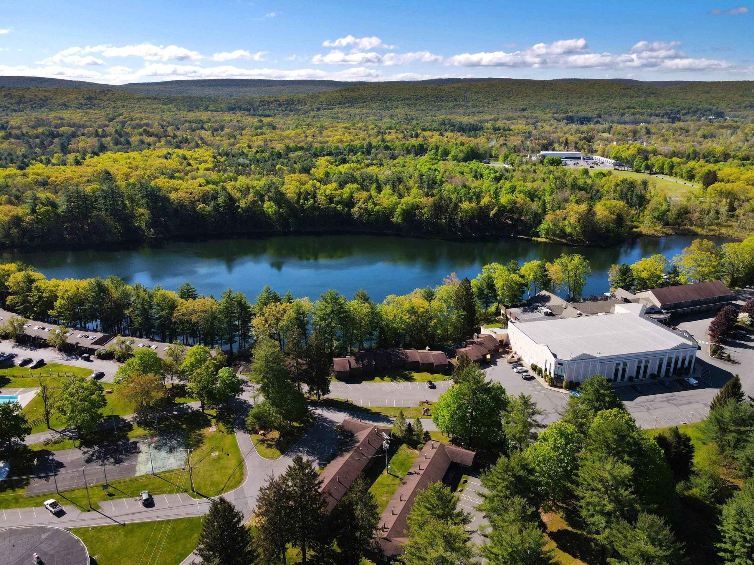 View of the outdoor facilities of the Pocono Palace Resort