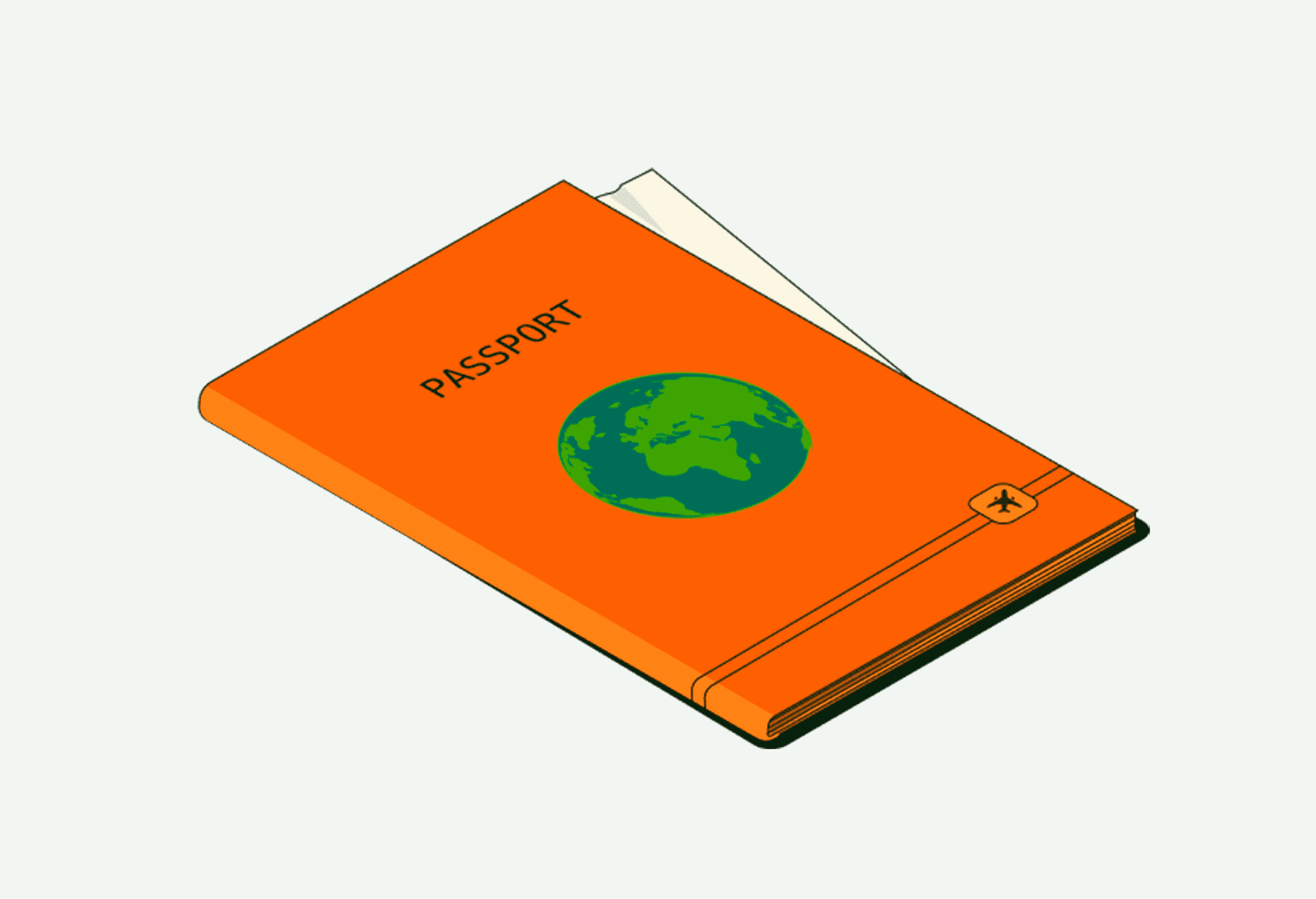 illustration of a passport