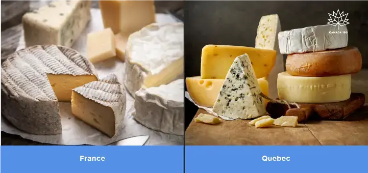 cheese quebec france