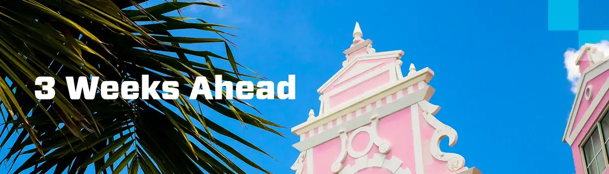 Where to go when you book 3 weeks ahead