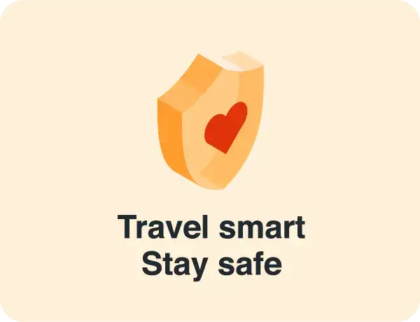 KAYAK Travel Smart Stay Safe badge