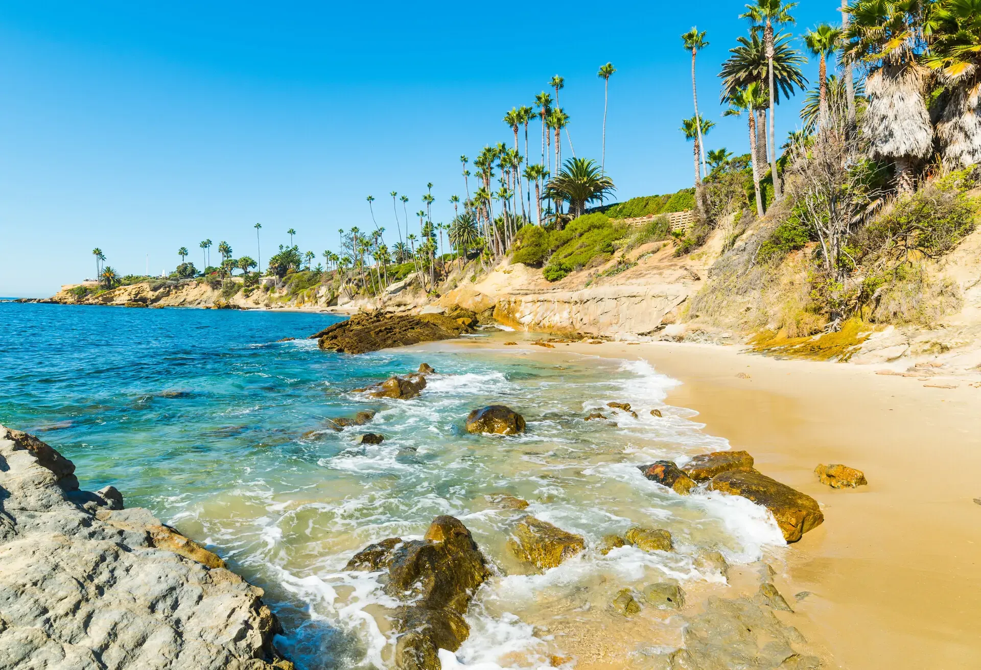 Laguna Beach shoreline, California
