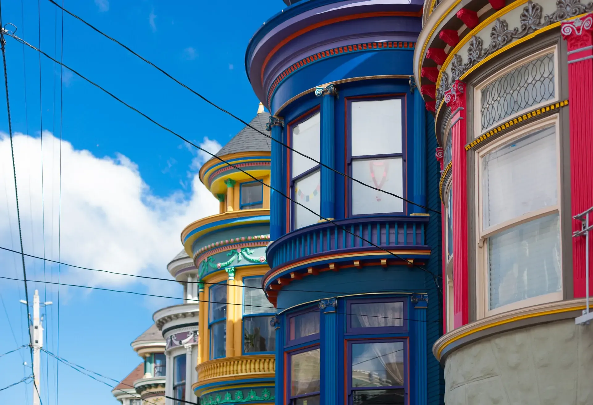 Buildings in Haight Ashbury in San Francisco; Shutterstock ID 264564527; Purpose: Product; Brand (KAYAK, Momondo, Any): Any
