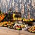 Breakfast buffet at Leonardo Hotel Offenbach Frankfurt in Offenbach am Main with fruit, pastries, and yogurt cups
