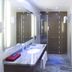 Hotel Sonneck in Schwäbisch Hall bathroom with double vanity and glass-enclosed shower
