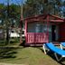 Parque de Campismo Orbitur Vagueira cabin in Gafanha da Boa Hora with two blue loungers