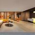 7 Days Premium Nanjing Xinjiekou Zhangfuyuan Railway Station Branch lobby with seating and warm lighting