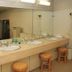 Central Hotel Fukuoka in Fukuoka bathroom vanity with multiple sinks and mirrors