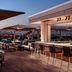 The Westin Anaheim Resort rooftop bar with lounge seating and city views in Anaheim