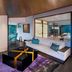 Suiran, a Luxury Collection Hotel, Kyoto lounge suite with river view and purple rug