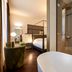 Hotel Villa Soligo in Farra di Soligo: luxury room with freestanding tub and glass shower