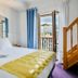 Logis Hotel Bergeret Sport in Hendaye, guest room with balcony and sea view