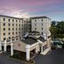 Hilton Garden Inn Jacksonville Ponte Vedra Sawgrass exterior in Ponte Vedra Beach at dusk