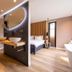 Hotel de Sterrenberg - Adults Only in Otterlo guest room with bathroom, dual sinks and walk-in shower