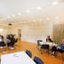 Hotell Björkhaga in Mullsjö conference room with guests seated at tables in a bright meeting space