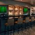 Chicago Marriott Southwest at Burr Ridge bar with high stools and TVs in Burr Ridge