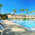 Pierre & Vacances Residence Cannes Mandelieu pool terrace with palm trees in Mandelieu-la-Napoule