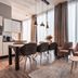 Yays Amsterdam North By Numa, Amsterdam: modern apartment dining and living area with floor-to-ceiling windows