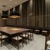 Hotel Jal City Tsukuba in Tsukuba dining room with large communal table and pendant lights