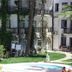 Sami Plaza in Bodrum with a small pool, sun loungers, and ivy-covered balconies