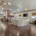 Best Western Timberridge Inn lobby in Grove with front desk, seating area, fireplace and wood flooring