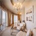 Qafqaz Sahil Hotel Baku in Baku lounge with floor-to-ceiling windows and city view