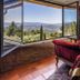 Le Palais d'Aglaé, Hôtel de Charme in Gordes: room with open windows and panoramic valley view