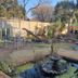 Emerald Guesthouse in Kempton Park garden with pond and brick edging, plus trees and seating area